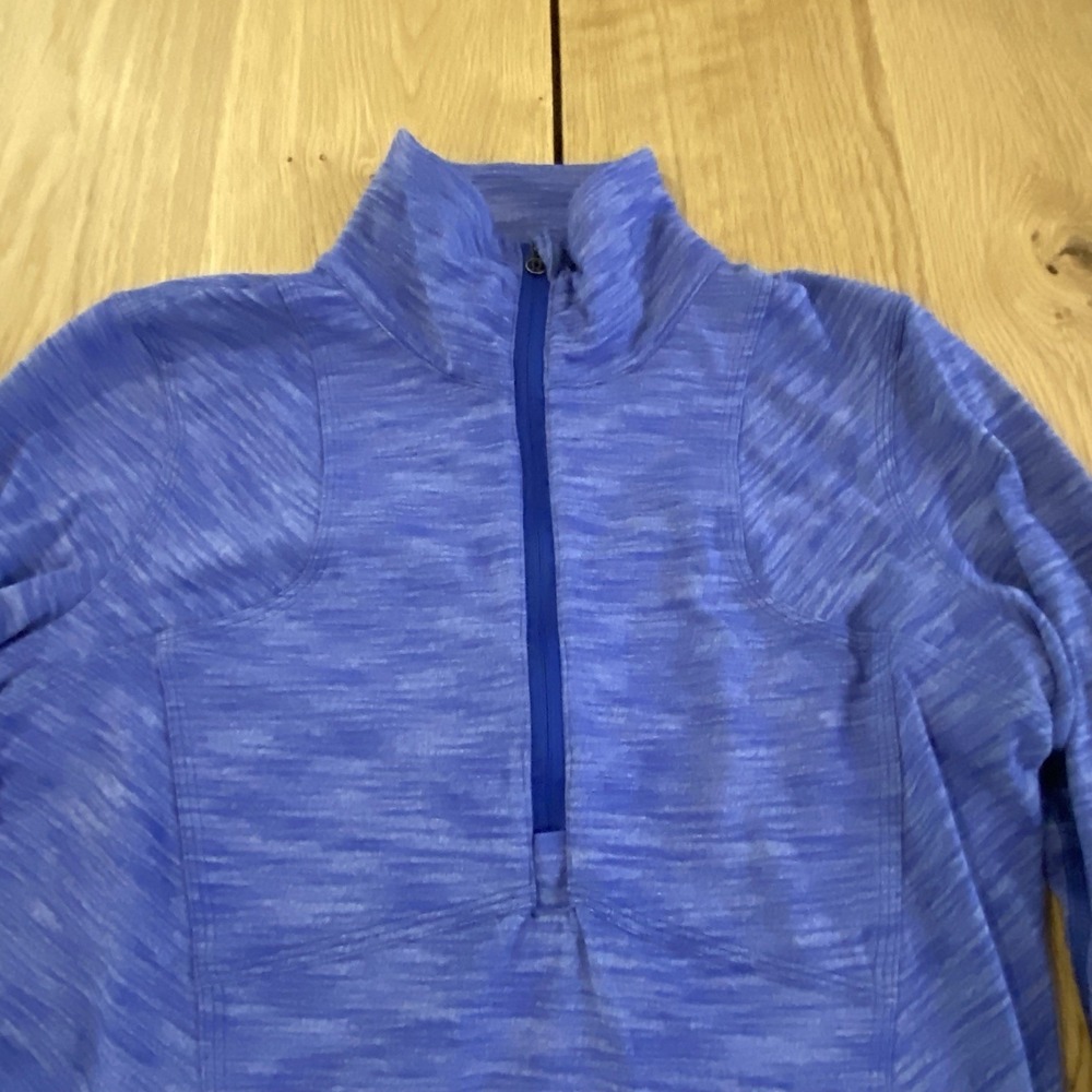 LULULEMON Kanto Catch Me 1/2 Zip Women 6 Heather Blue Running Yoga Fitness